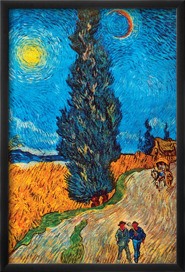 Road with Cypresses - Van Gogh Painting On Canvas